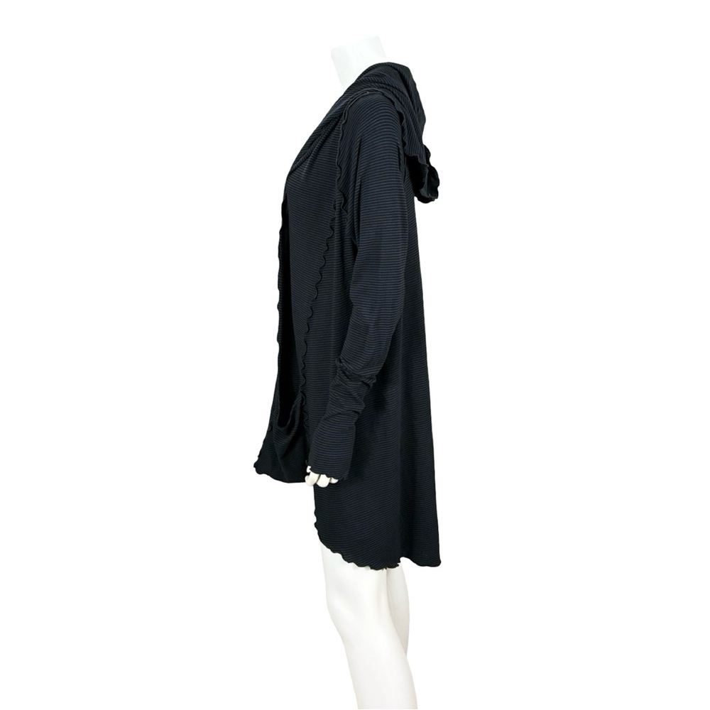 Angelrox Black Gray Striped Cardigan Jacket - Picture 4 of 10